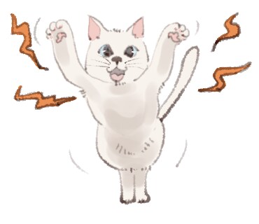 あなたの猫を好きなポーズでイラストにします 人間ぽいポーズでかわいくアピールします♡ イメージ2