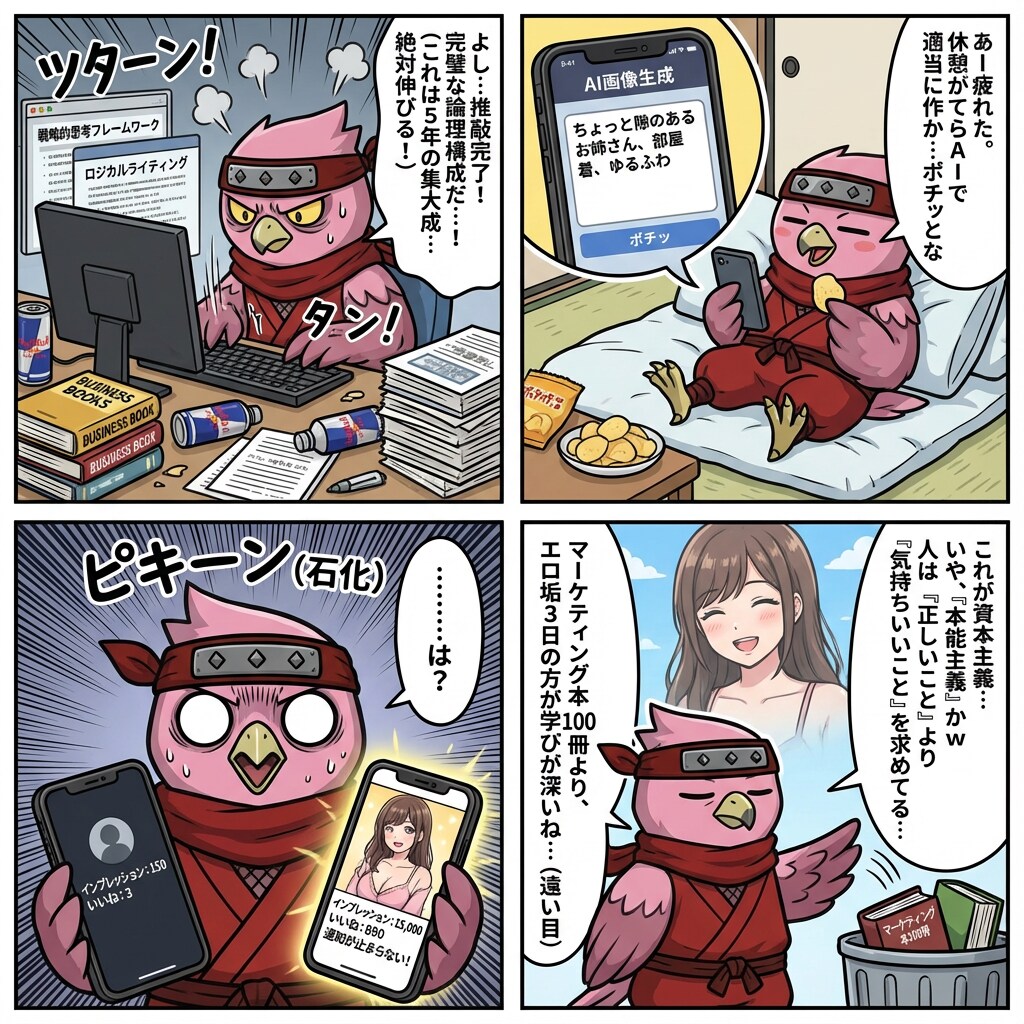 ブログ用「4コマ漫画」「冒頭2コマ漫画」作成します ブログの離脱率改善に！「つかみ」になる冒頭2コマ・4コマ漫画 イメージ4