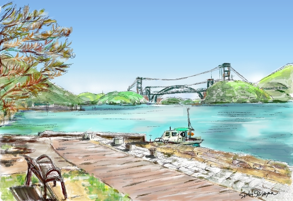 好きな風景をデジタル水彩画で描きます 旅行先の想いでの風景やいつも見る風景を絵葉書にしませんか イメージ3