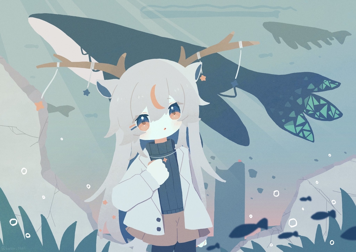 主線なしイラスト制作します 柔らかい絵本のような線画のないイラスト✧アイコンや動画にも！ イメージ1