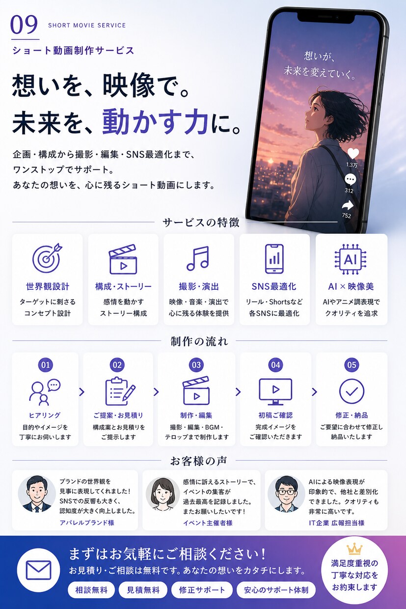 世界観あるPR動画を制作します Instagram・YoutubeShorts対応 イメージ8