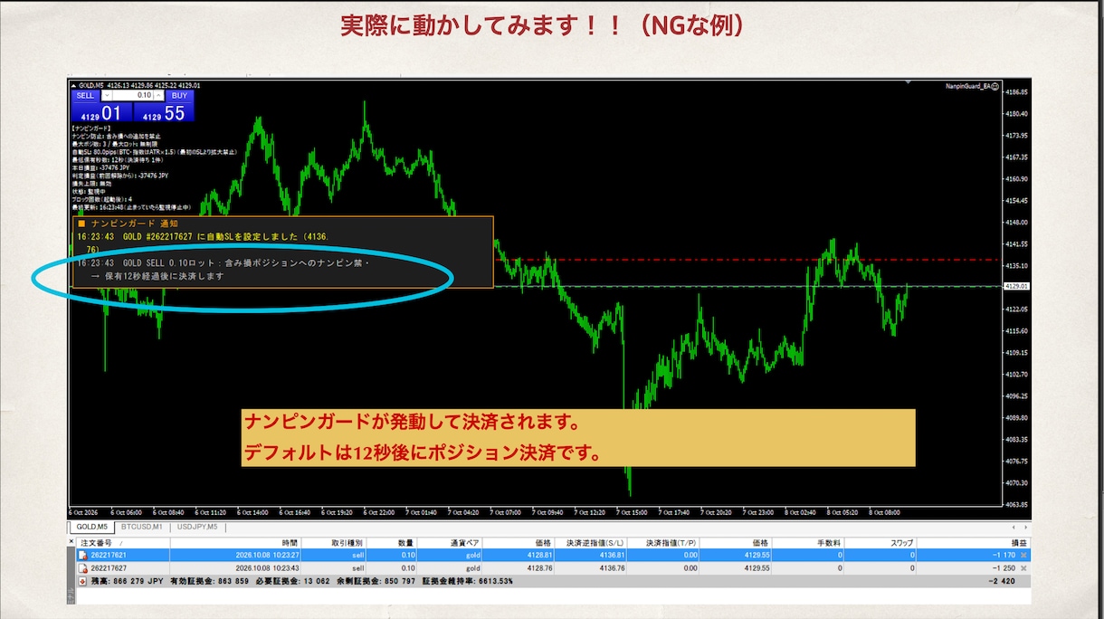 ナンピンで溶かし続ける貴方にFXの命綱を渡します 強制であり矯正　ナンピン癖とサヨナラしたい方へ イメージ7