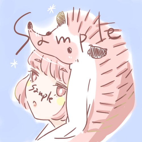 アニマル風女の子のアイコン描きます 動物の耳や角の生えたちょっと変わったかわいい女の子はいかが？ イメージ4