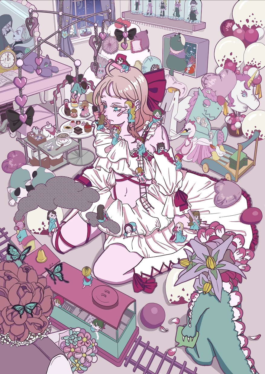 サムネイル等！ポップなイラスト制作します 用途に合わせて丁寧対応！グッズ・配信・Webで使えるイラスト イメージ1