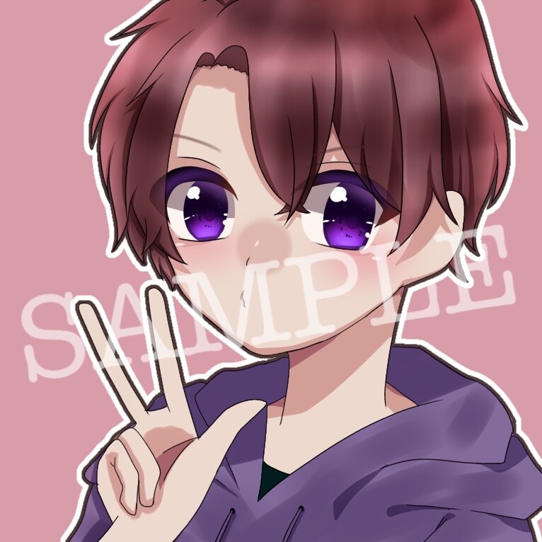 かわいいアイコンを描きます あなただけの可愛いアイコンでSNSを楽しみませんか？ イメージ2