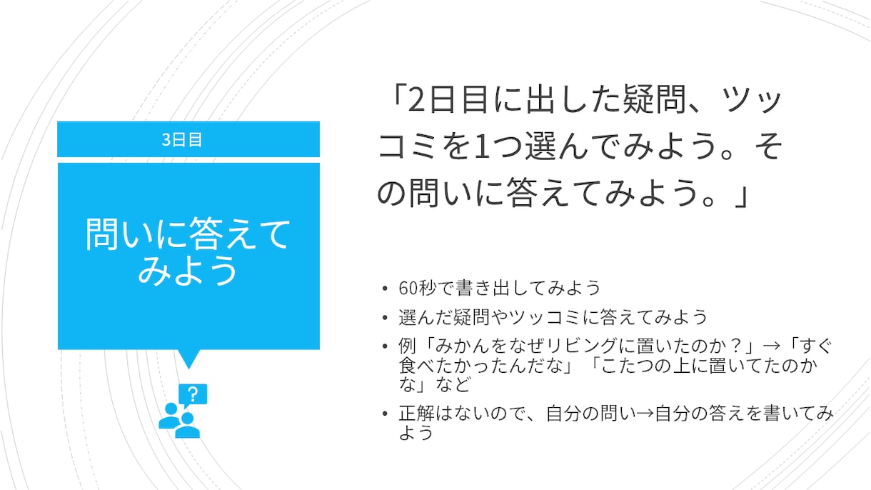 不満をアイデアに変えるトレーニングやります アイデア出し未経験の方向け、7日間で学んでみよう イメージ4