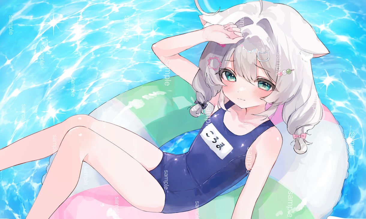目を惹くキラキラ透明感イラストお描きいたします サムネ・アイコンなど、キラキラ可愛いイラストをお届けします！ イメージ1