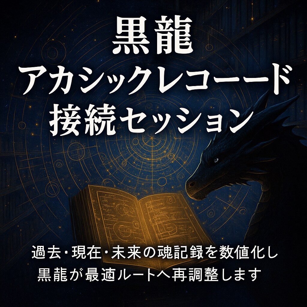 黒龍アカシックレコード接続し魂の軌跡を解析します 魂の記録層へ接続し過去現在未来の軌跡を数値化最適ルートへ導く イメージ4
