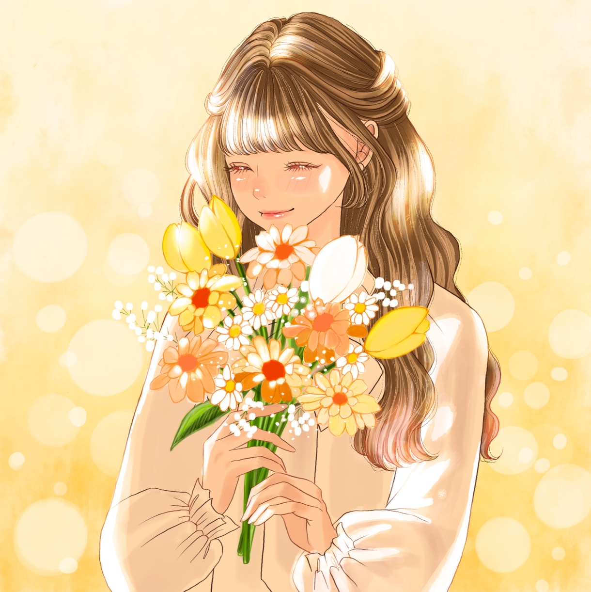 大人可愛い♡おしゃれで魅力的なイラスト描きます アイコンや配信背景など＊女性の起業や副業に＊商用利用可◎ イメージ1