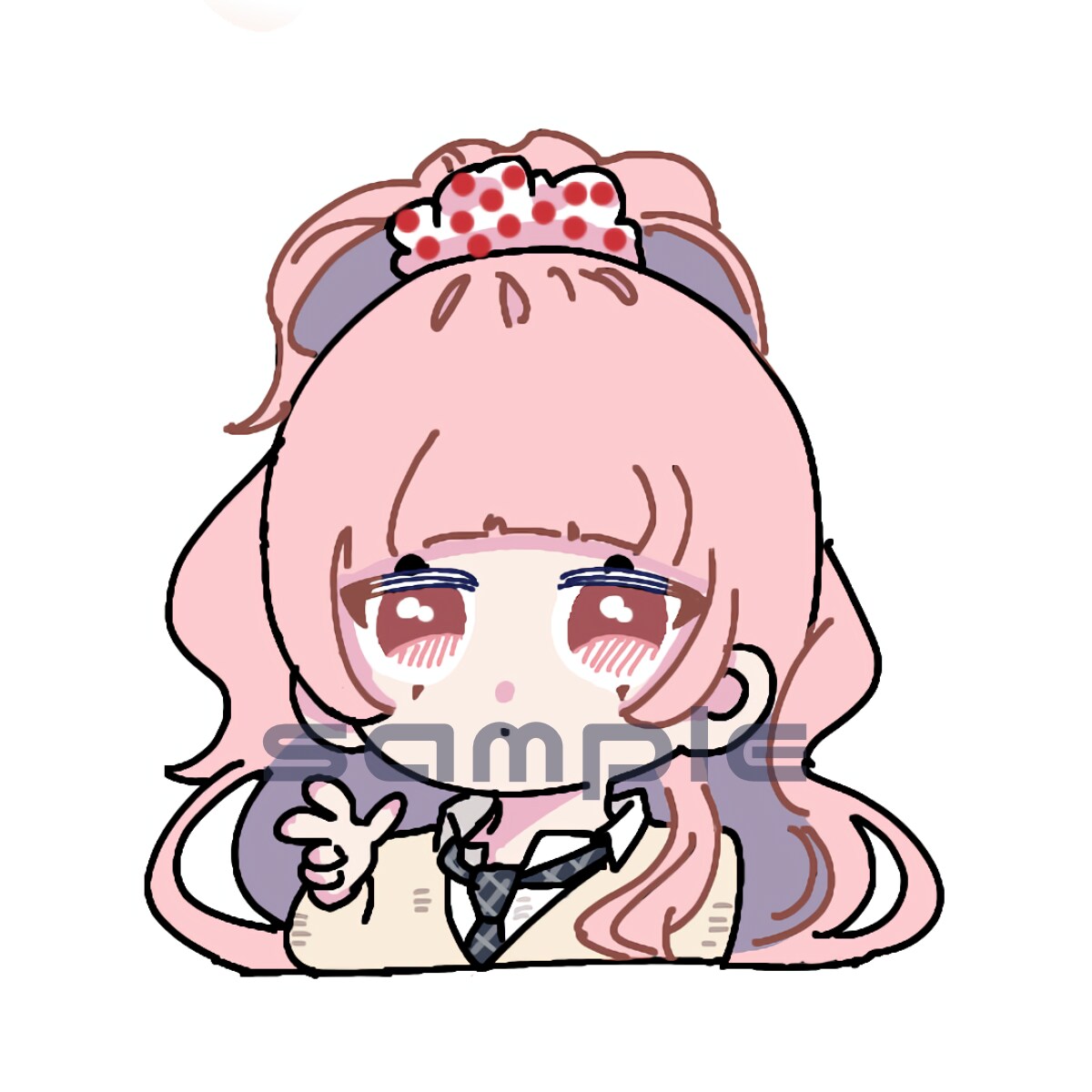 ゆるふわx似顔絵アイコン描きます SNS/インスタ/ブログ用、背景柄も対応◎ イメージ7