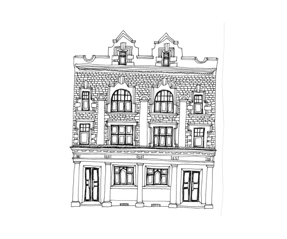 建物・お店・おうちをペン画で丁寧に描きます 近代建築画家が思い出の建物や店舗を記念イラストにします イメージ4