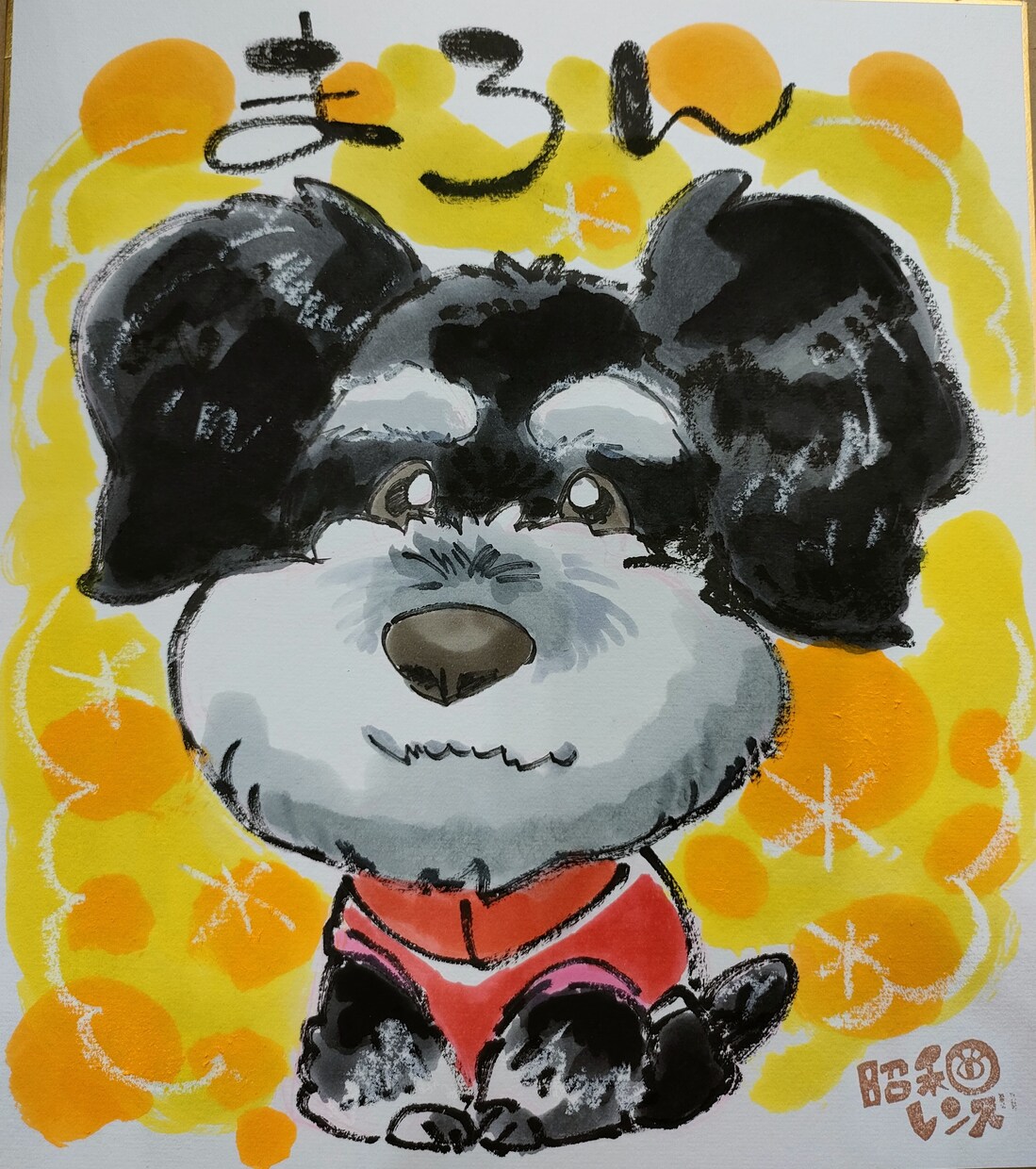 天使の一枚！ペットちゃん用似顔絵描きます 家族の一員、かわいいペットちゃんの似顔絵をお届けいたします イメージ8
