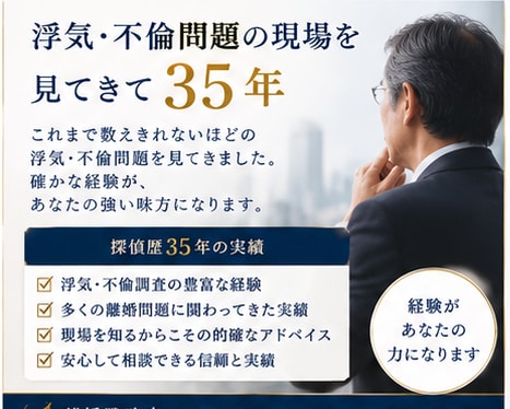 離婚前の戦略を一緒に考えます 探偵歴35年。浮気問題を知る男が離婚前の選択を整理します イメージ1