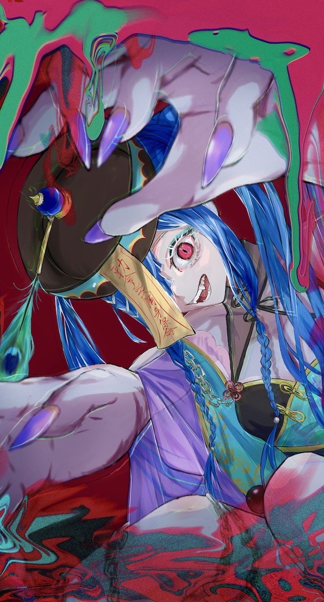 個性のある目イラスト描きます SNS用・一枚絵・サムネイル・グッズ用など幅広く承ります イメージ4
