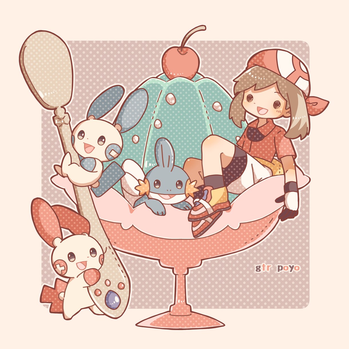 絵本のようなかわいい絵を描かせていただきます ほわほわっとした線に柔らかい色を載せ、優しい世界を届けます！ イメージ7