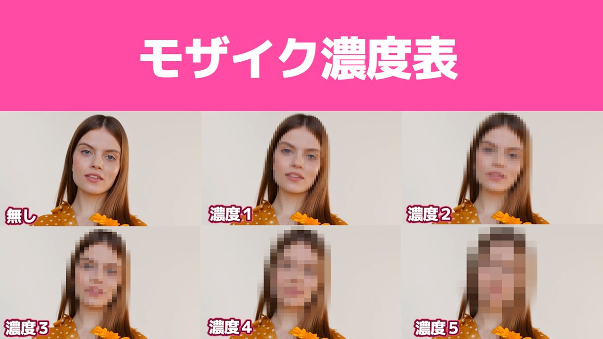 動画にモザイクorボカシかけます 1箇所750円 動きのある映像でも問題ありません イメージ2
