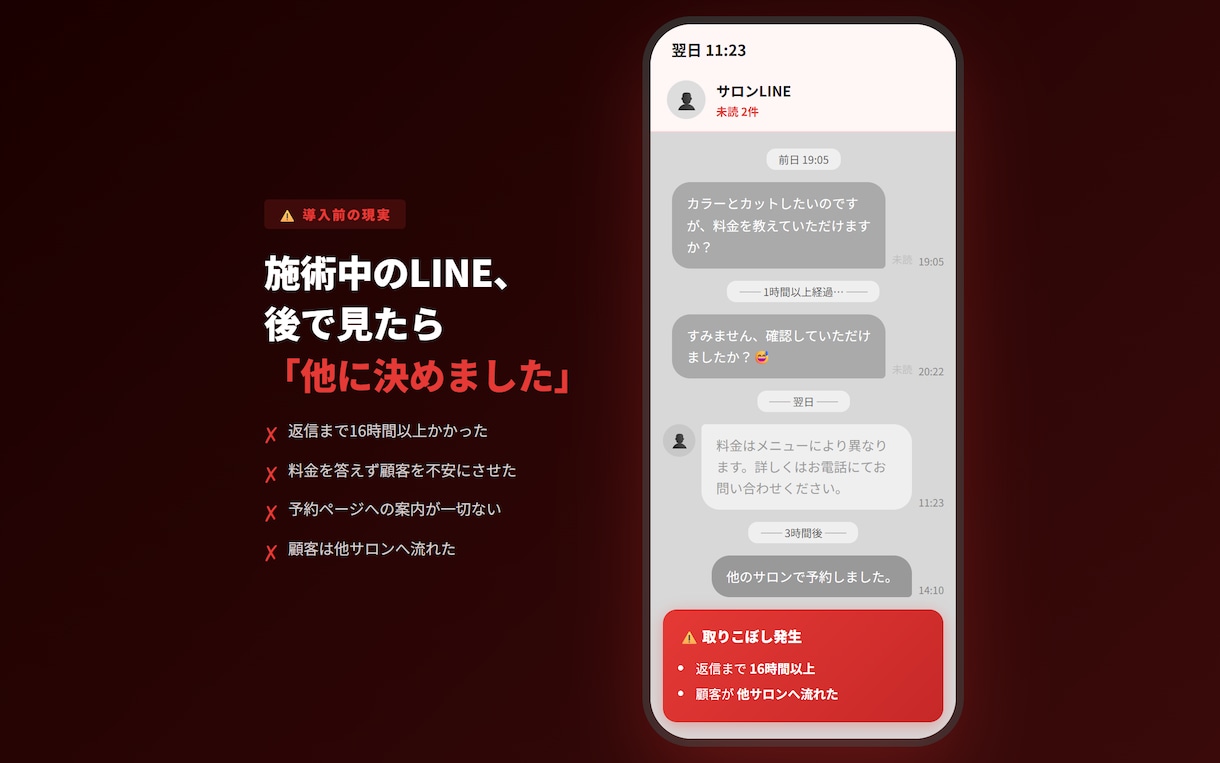 個人店向け｜HP・LP・LINEまとめて制作します 集客から予約まで、まるごとお任せ イメージ2