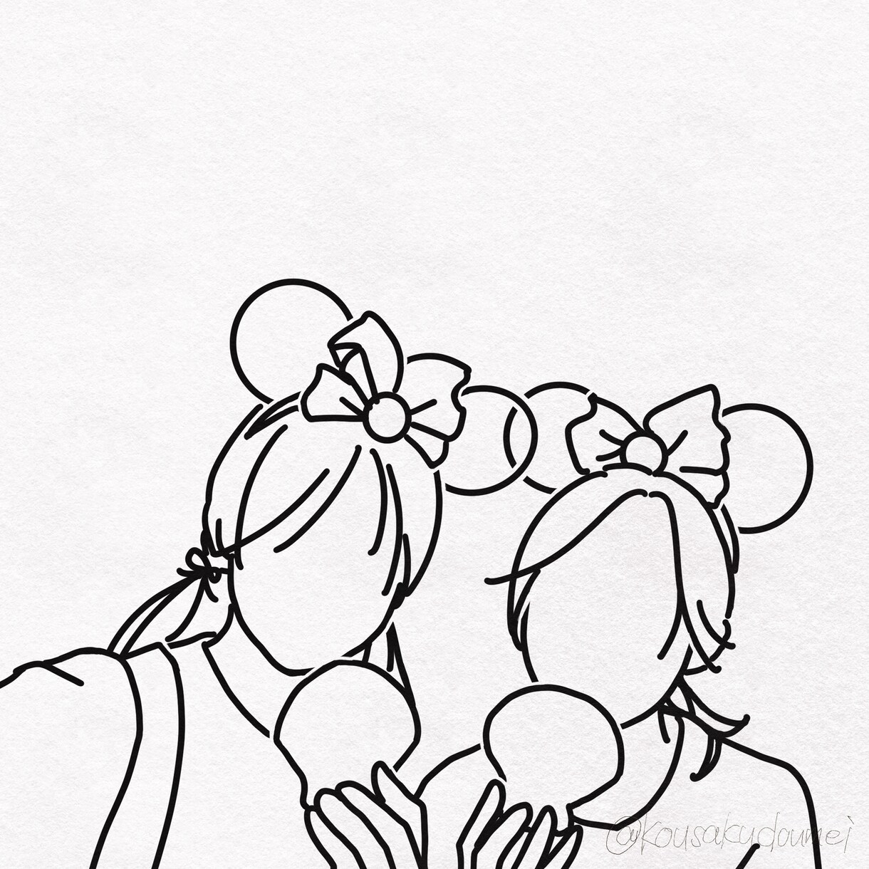 お写真からお顔のないゆるイラスト！お作りします 画質問わず！思い出のお写真をイラストにします♪ イメージ3