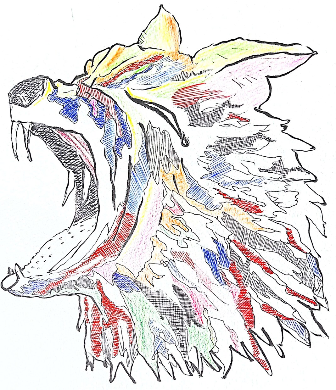 ペン画イラストを提供します ボールペンで描く独創的な世界観を描きます イメージ8