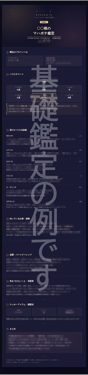 ミャンマー式占星術【マハボテ】で相性を鑑定します 【相性診断フル】　詳細な相性診断と今後のアドバイス イメージ6