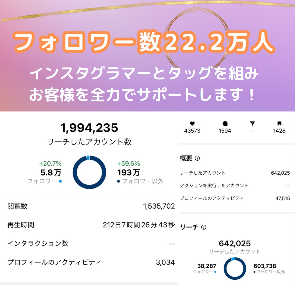 プロが個別でインスタグラムをコンサルします フォロワー22万人インスタグラマーとプロマーケターのタッグ！ イメージ2