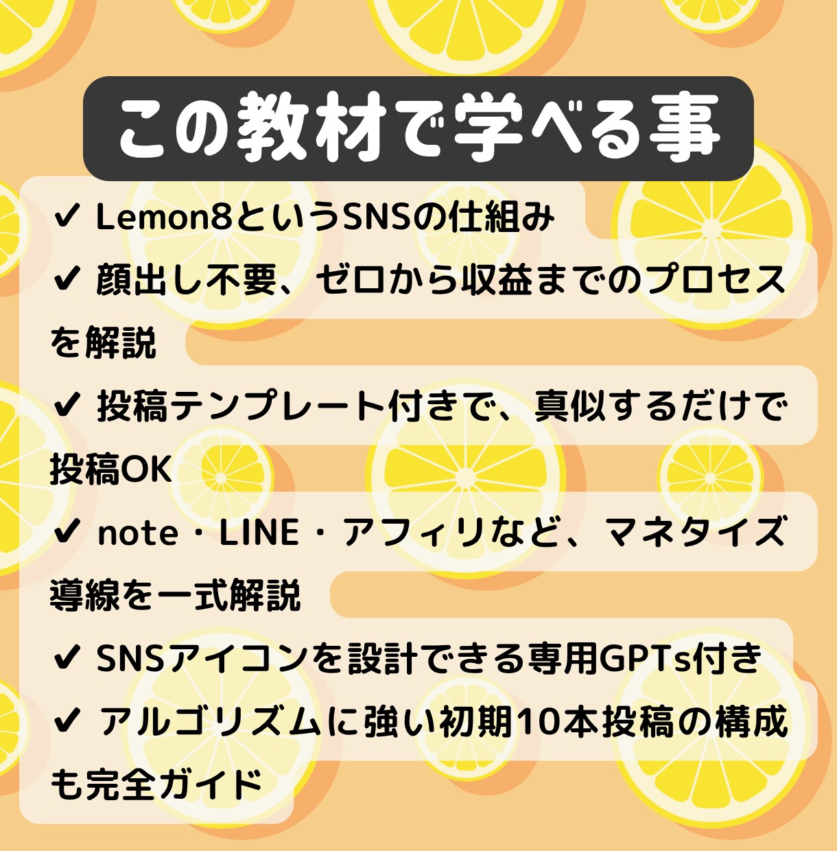 話題のSNS「Lemon8」での収益方法を教えます 投稿テンプレ付き副業スターターキット イメージ6