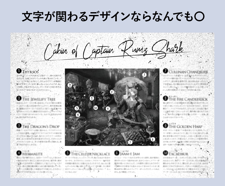同人誌の本文組版・デザインします 一般的なデザインから設定集などのこだわり特殊ページまで！ イメージ10