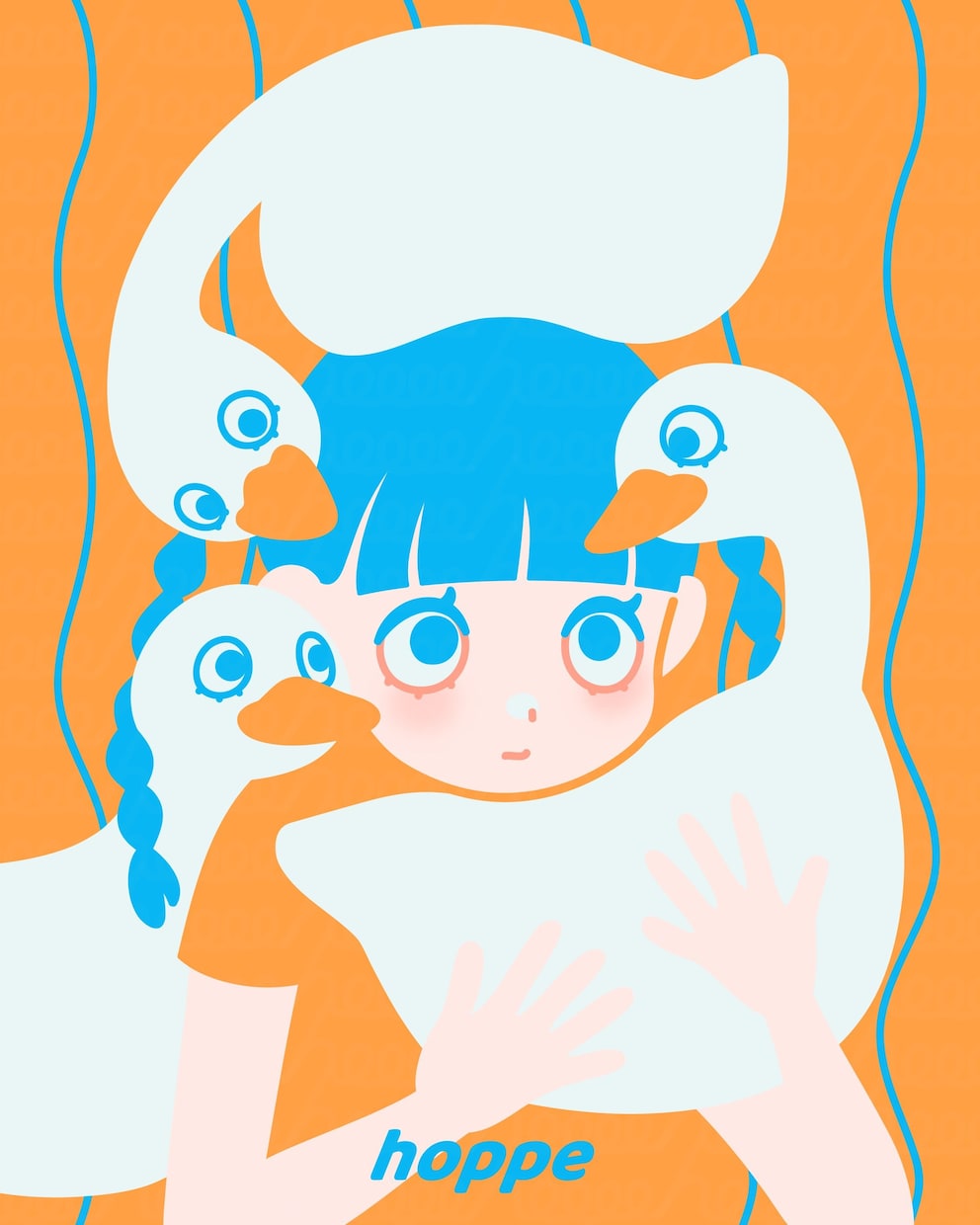 レトロポップで印象的なイラスト制作いたします 主線なし×鮮やかな配色で、アイコン・グッズで個性をだします イメージ4