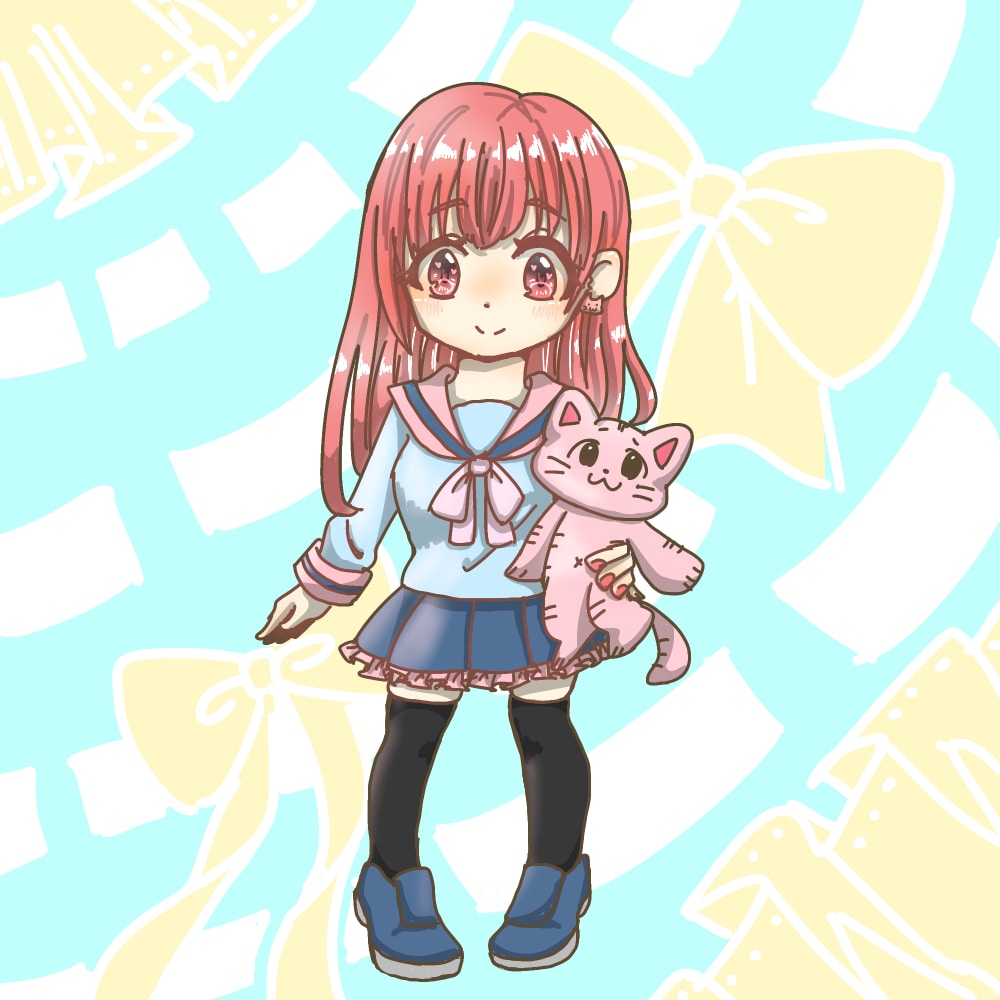 可愛いアイコン用等のイラスト制作します 基本料金で表情差分3つまで可能です！ イメージ5