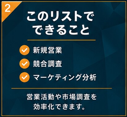 不動産業（東京都）の営業リスト提供します 【法人営業・BtoB】営業リスト7004件 イメージ3