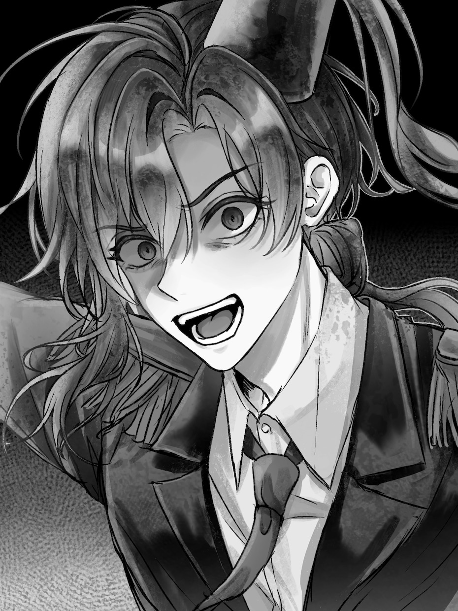 最短7日〇ザラっとした質感モノクロイラスト描きます 絵柄寄せ◎ SNS活動用やMV、歌ってみた動画、挿絵などに！ イメージ9