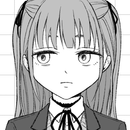 顔が良い女の子のモノクロアイコン描きます 正統派な"顔が良い"キャラクターを描けます！ イメージ4