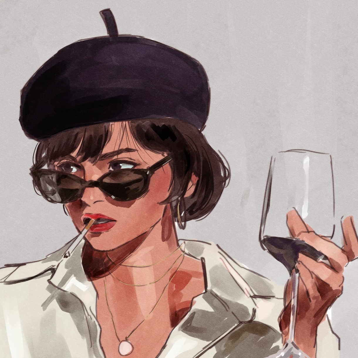 エモい似顔絵をお描きします LINEやSNS等のオシャレなアイコンや贈り物にどうぞ！ イメージ3