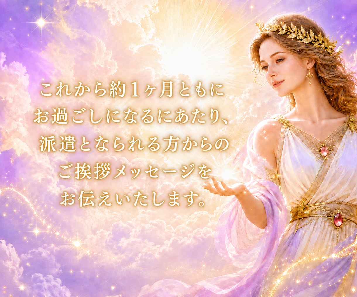 女神派遣✨女神ガチャ♡約一ヶ月あなたを守護します チャネリング女神の挨拶状付き人生スピリチュアルリピーター様用 イメージ4