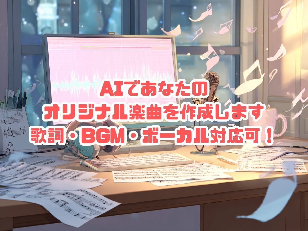 AIであなたのオリジナル楽曲を作成します AI＋人の感性で、あなただけの音をカタチに イメージ1