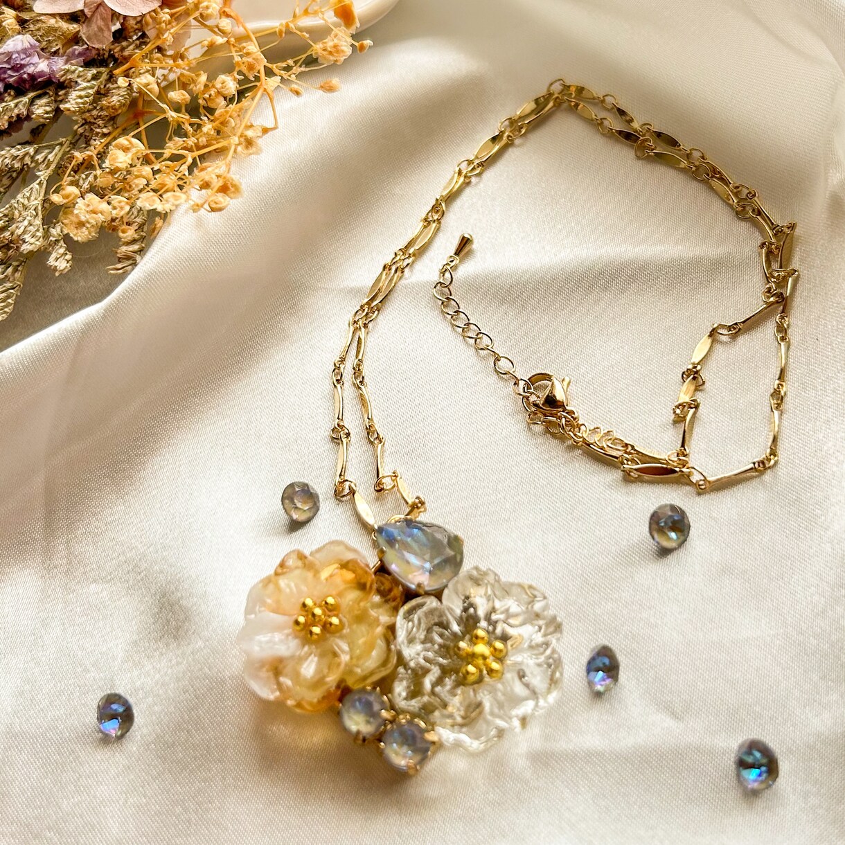 女性にときめき彩りオリジナルアクセサリーを届けます オリジナルアクセサリー、パール・レジン・パーツなど使用 イメージ6
