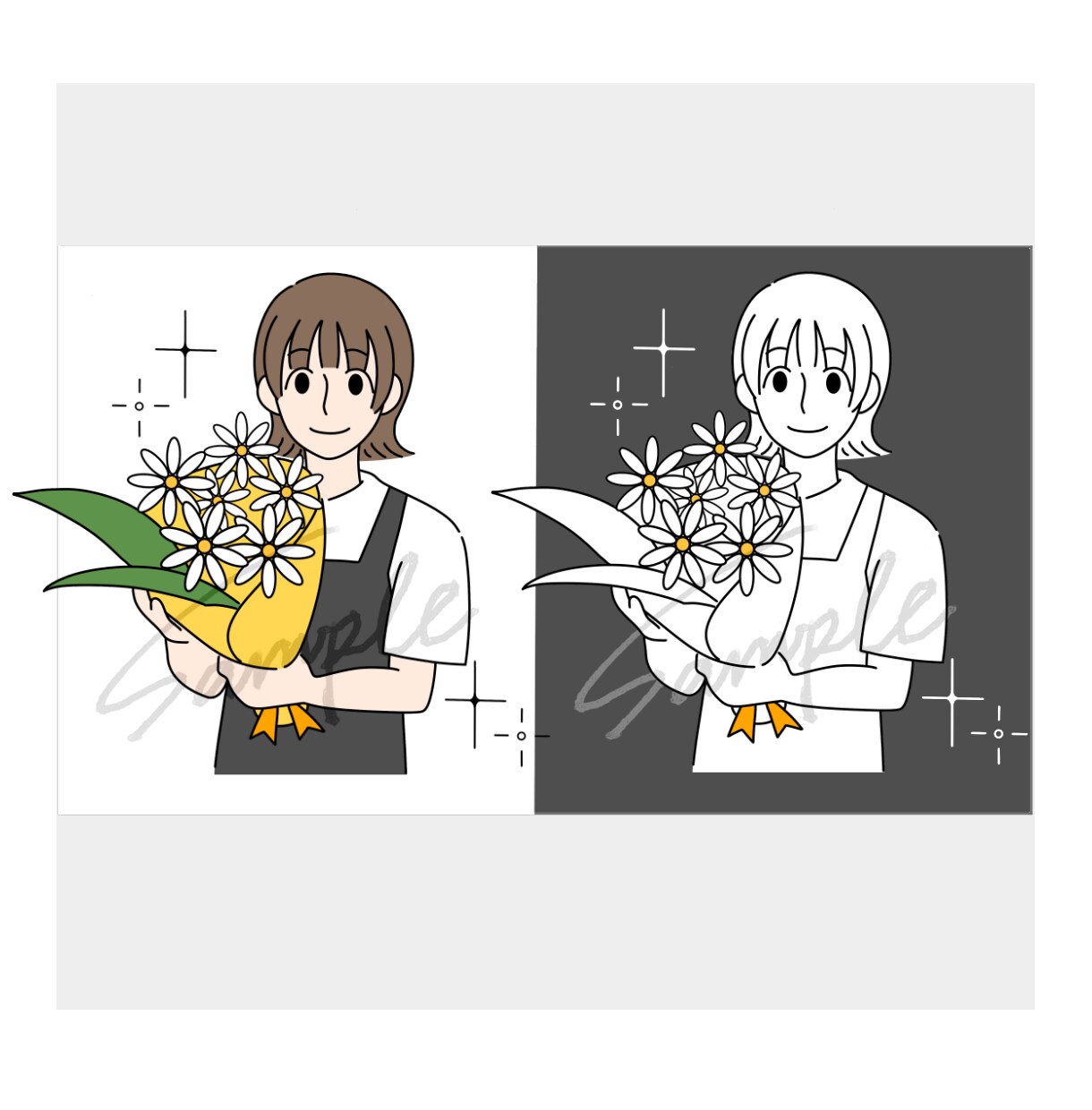 シンプルなオリジナルイラスト制作します SNS・名刺などにイラストを入れたいお客様へ⭐︎ イメージ1
