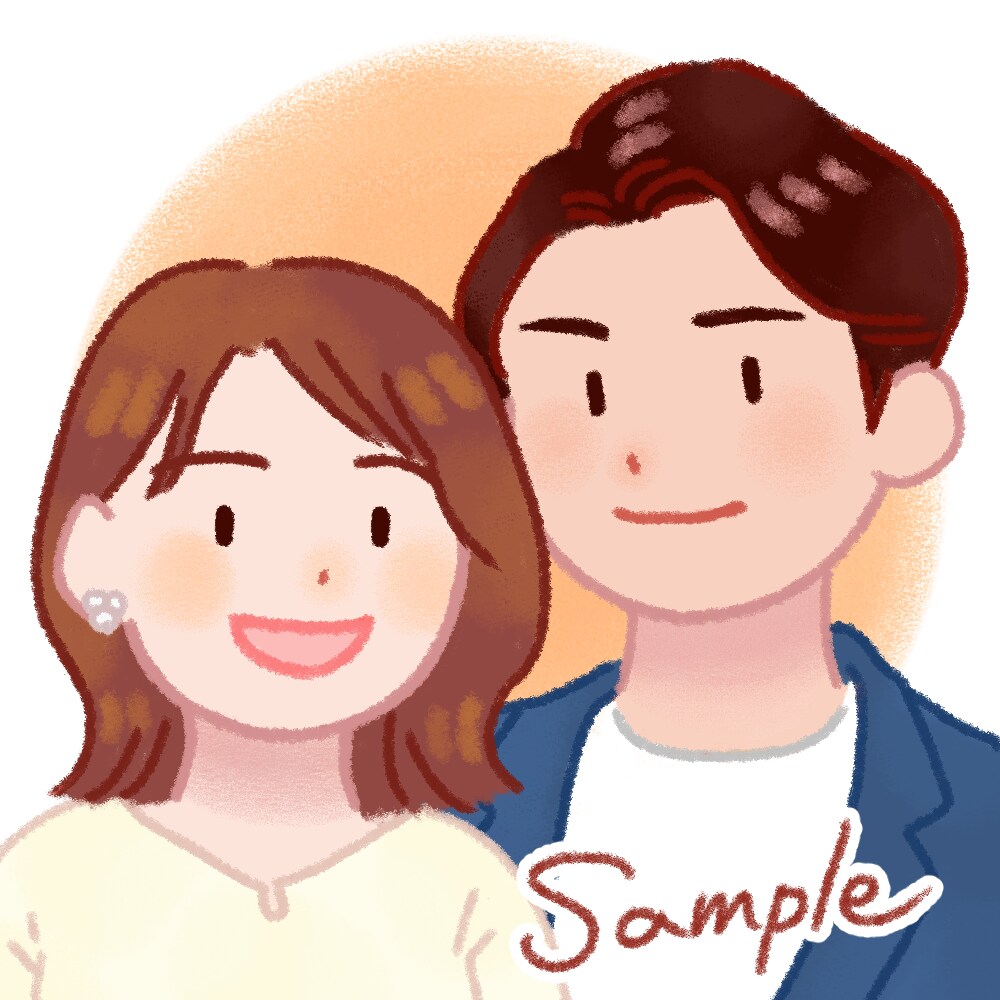 シンプルでほっこり。ゆるかわいい似顔絵を描きます 商用利用可！SNSやブログに。ご家族やお友達への贈り物にも。 イメージ4