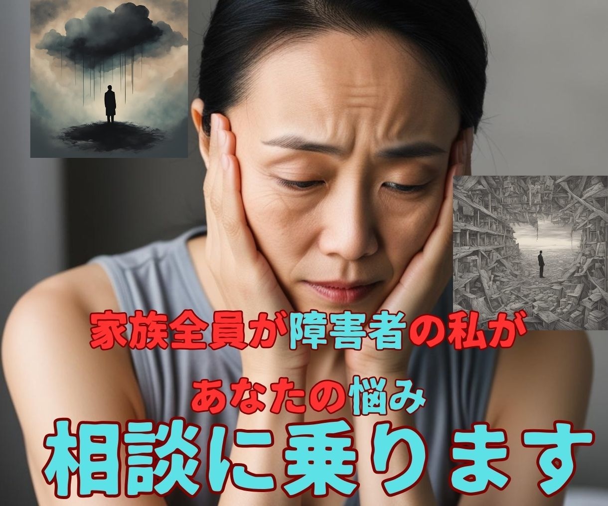 家族全員が障害者の私があなたの悩み、相談に乗ります 家族の障害、自分の障害、全てを知ってる私が寄り添います イメージ1