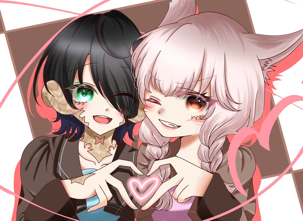 キラキラの目のアイコン・OC1枚絵描きます 可愛い女の子が得意です！あなたのためのアイコン描きます！ イメージ4