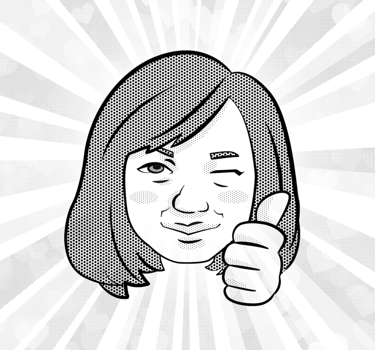 あなたの似顔絵を漫画風に仕上げます 名刺に、アイコンに、プレゼントに。漫画風の似顔絵はいかが？ イメージ1