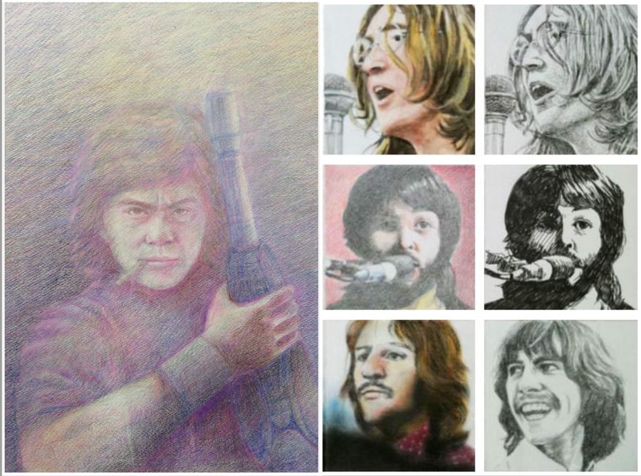 写真を元に似顔絵作成します。丁寧に手描き致します プレゼント選びにお困りの方にオススメ！ イメージ3