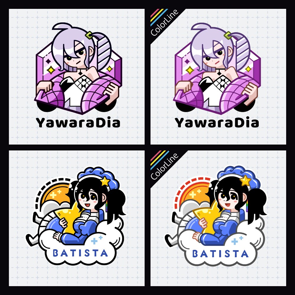 ロゴ風イラスト作成します あなたのキャラクターや物語をデザインします。 イメージ4