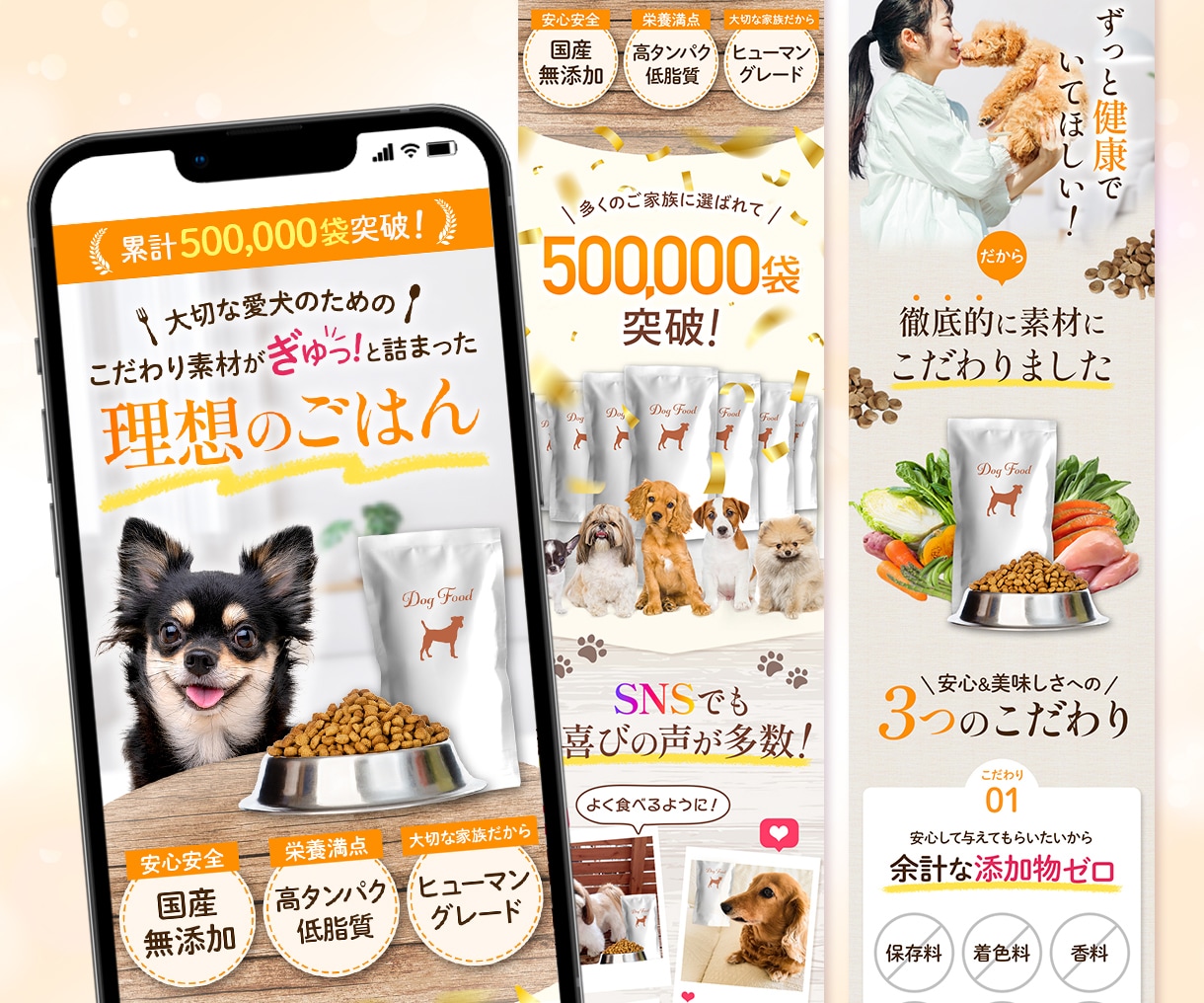 SNS広告に強いスマホ特化LP×バナーを制作します “訴求力のあるデザイン×導線設計”でターゲットの反応が取れる イメージ6