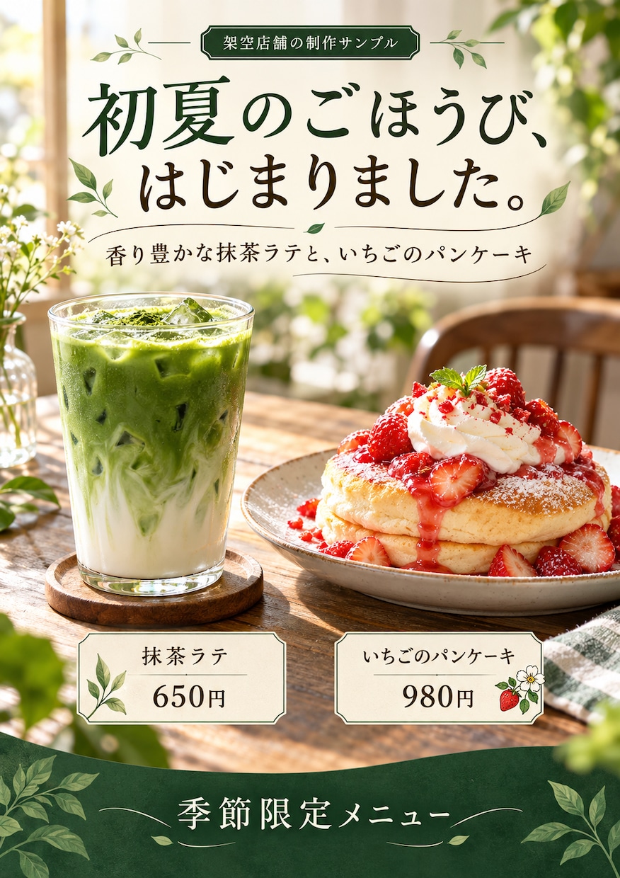 生成AIで伝わる販促チラシを作成します 商品の魅力が一目で伝わるデザインに。 イメージ3