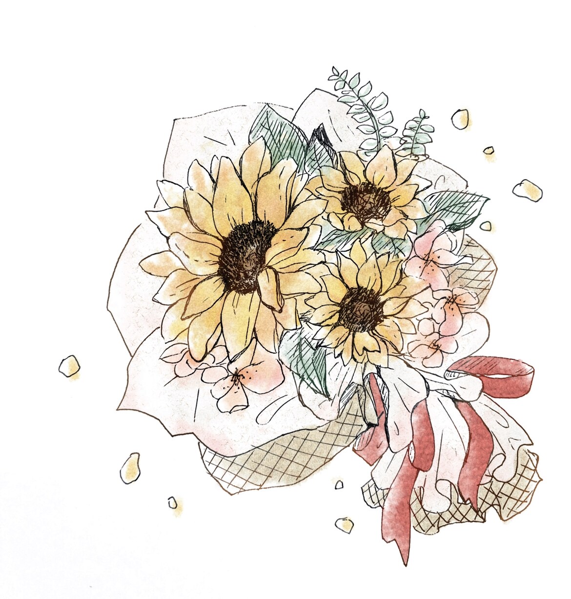 動物やお花、スイーツなどイラスト描きます 優しいタッチや可愛らしい雰囲気がお好きな方に♪ イメージ2