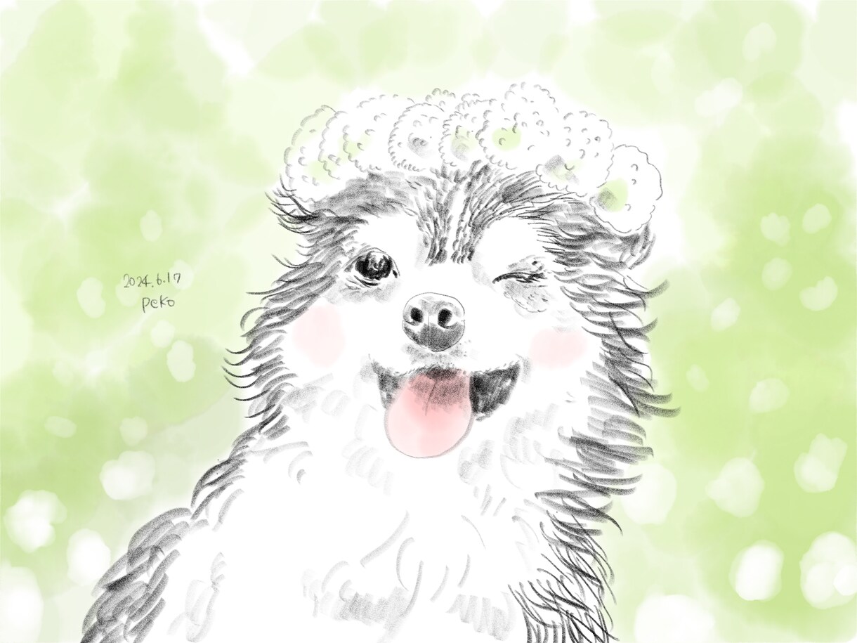 写真をもとにデッサン風似顔絵描きます 愛犬や家族、カップルの似顔絵アイコン★ イメージ2