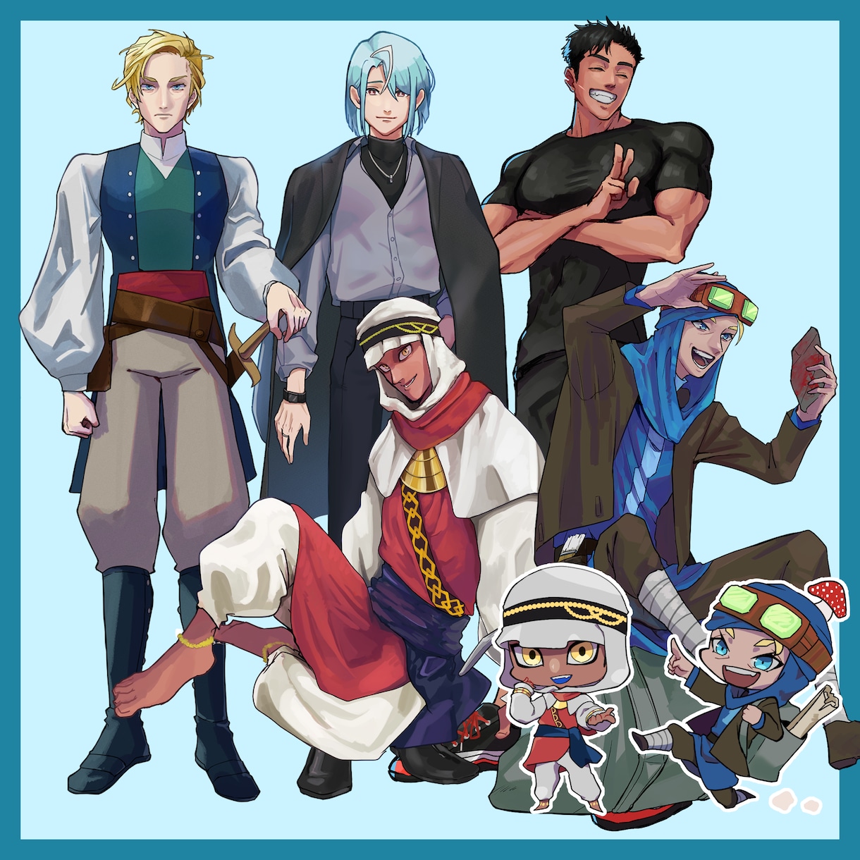 カッコイイ男性キャラクターの立ち絵描きます 貴方のこんな子欲しい！を力強く魅力的な姿でデザイン！ イメージ2
