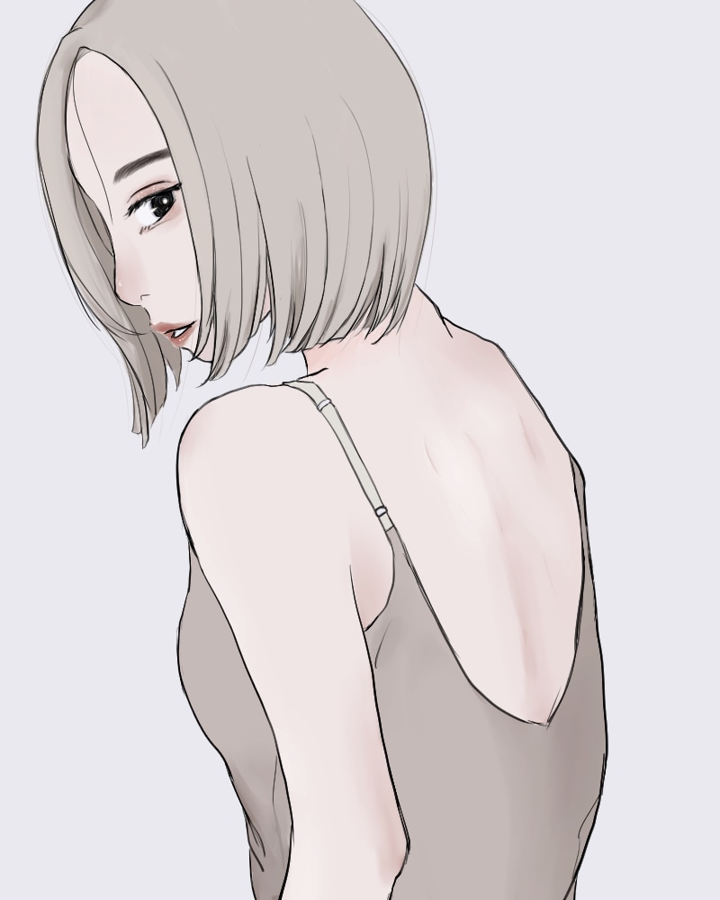 女の子のイラストを描きます どこかミステリアスで素敵な女性 イメージ4