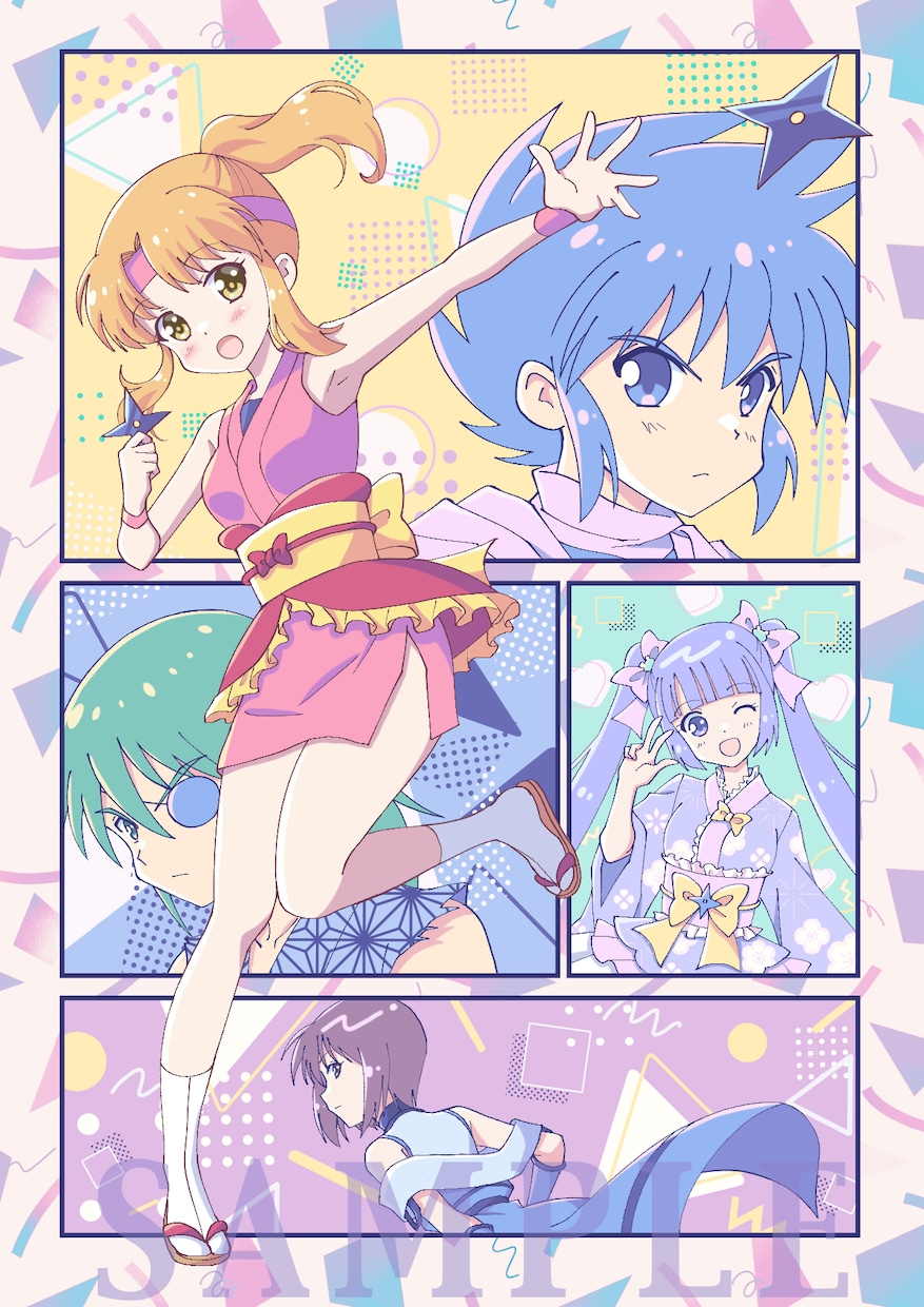 レトロポップ・パステルカラーの可愛い絵を制作します サムネ・MV・ジャケット等にレトロ可愛い一枚絵を制作します イメージ4